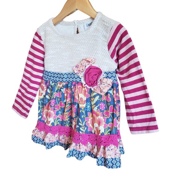 Counting Daisies Toddler Girl's Sweater Knit Top Size 24 Months - Picture 2 of 7